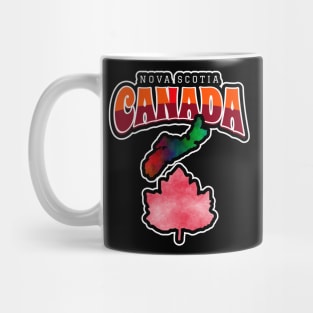 NOVA Scotia Canada Silhouette Mug